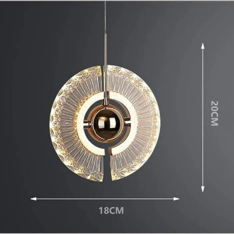 lustre led créatif nordique pour bar et restaurant - vue 6 sur 6