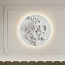 applique murale circulaire rétro en verre pour intérieur élégant