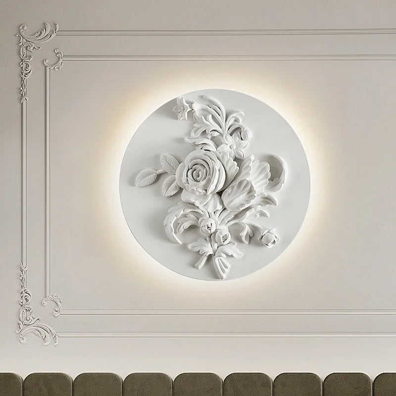 applique murale circulaire rétro en verre pour intérieur élégant - vue 5 sur 12