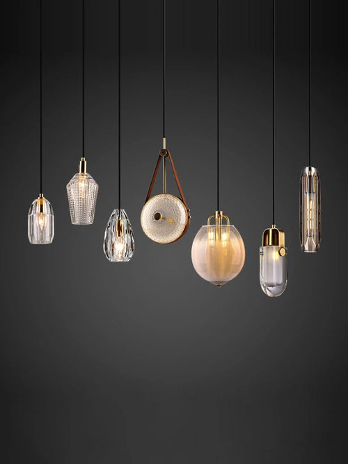 lustre suspendu avec nouvelles lampes led 2023 pour éclairage - vue 2 sur 25
