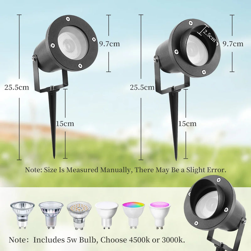 lampe led extérieure pour jardin éclairage paysager étanche et décoratif