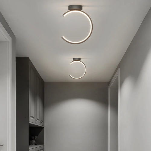 LED-Deckenleuchte modern Stern eingelassen Flur Wohnzimmer Eingang - vue 6 sur 12