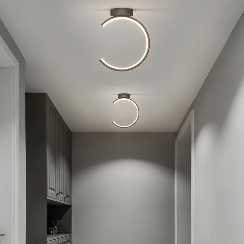 LED-Deckenleuchte modern Stern eingelassen Flur Wohnzimmer Eingang - vue 6 sur 12