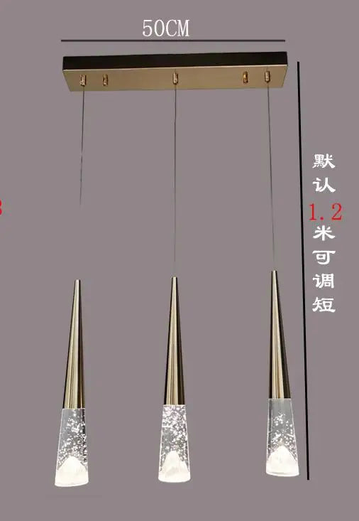 suspension moderne en cristal pour éclairage intérieur élégant - vue 10 sur 16