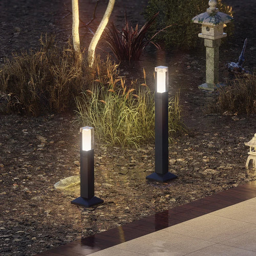Moderne wasserdichte LED-Außenleuchte aus Aluminium - vue 3 sur 14