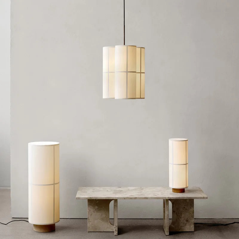 lustre à LED en tissu design wabi sabi pour décoration intérieure - vue 3 sur 13