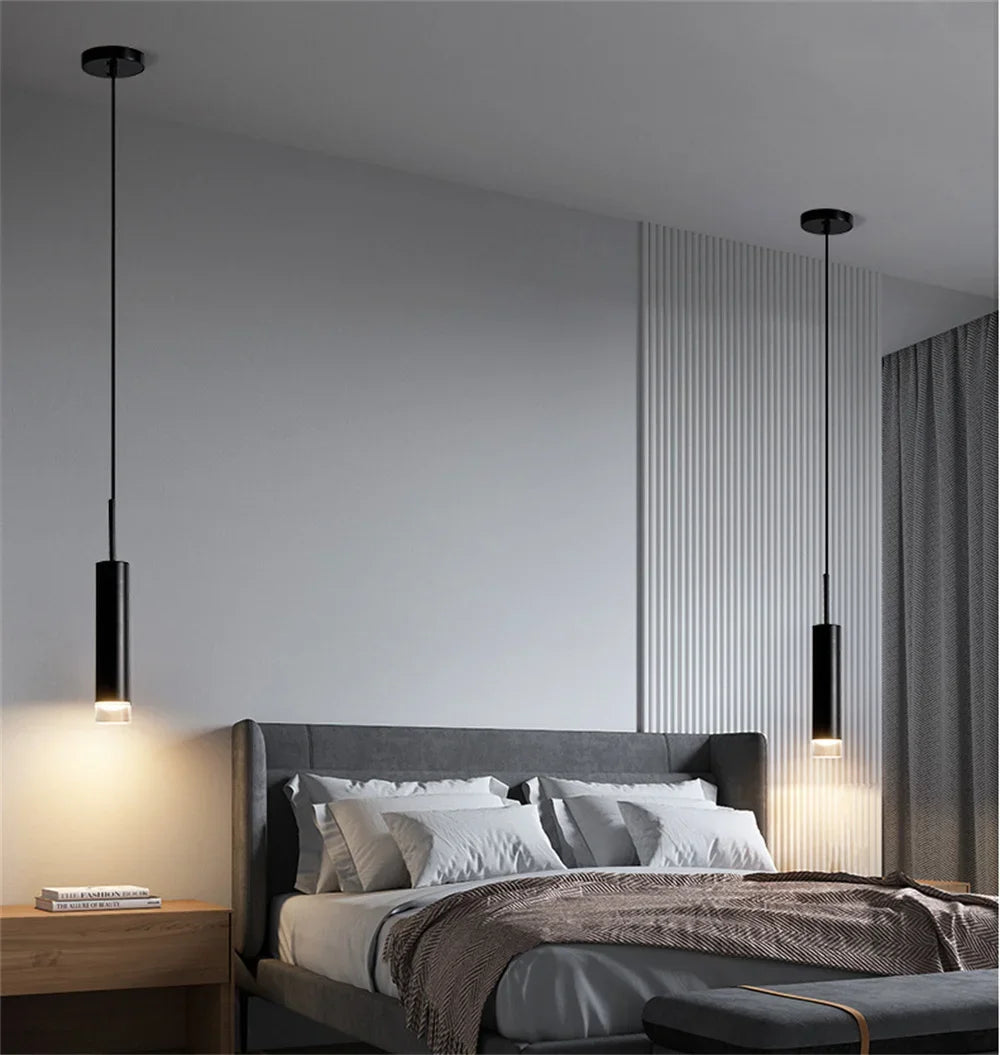 Lamp Modern Adjustable LED Pendant Light, Elegant Ceiling Hanging LED Light Fixture For Kitchen Island Living Room Bedroom - vue 6 sur 8