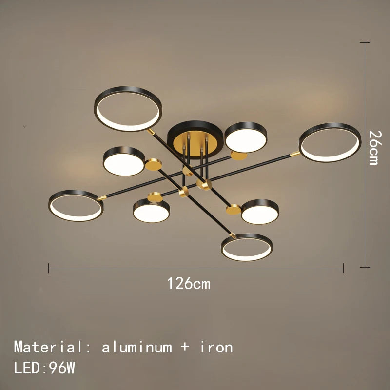 Minimalistische LED-Deckenleuchte 3 Farbtemperaturen dekorative Innenleuchte