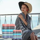 serviette de plage extra large coton sechage rapide