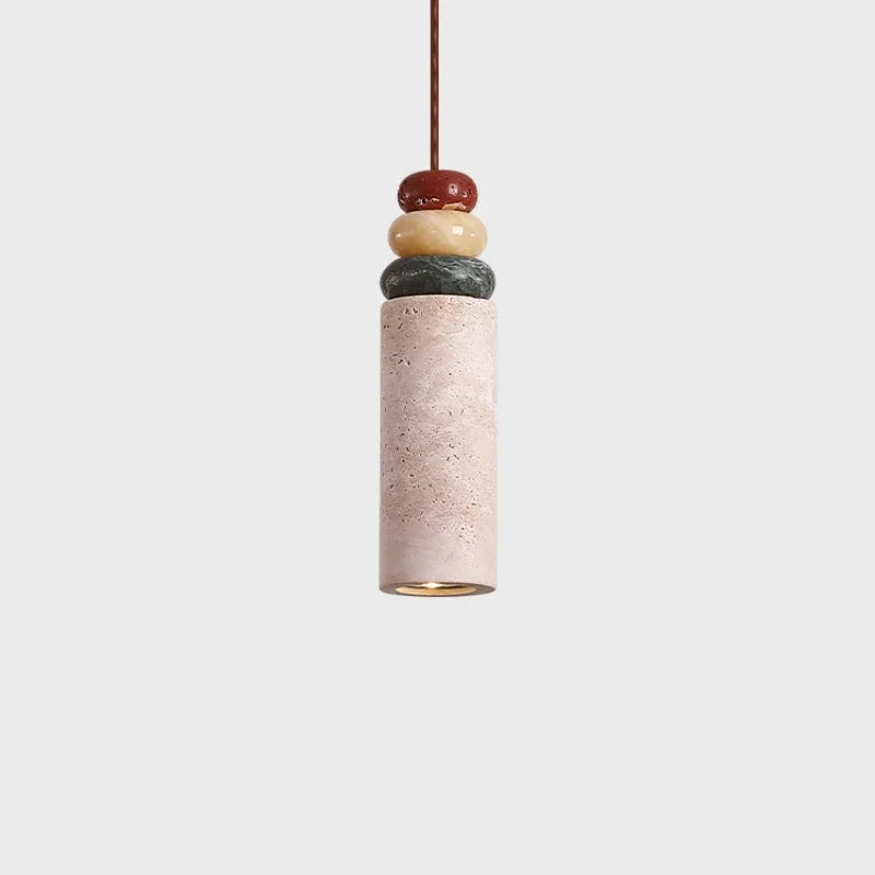 lustre médiéval en pierre naturelle pour décoration intérieure moderne - vue 5 sur 7