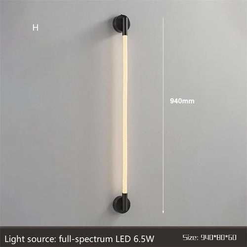 LED-Wandleuchte Minimalistisch Aus Weichem Silikon-Fasergeflecht - vue 12 sur 18