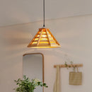 Moderne Pendelleuchte aus Holz mit LED-Beleuchtung für den Innenbereich