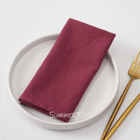 Serviette de table coton lavé style vintage lot