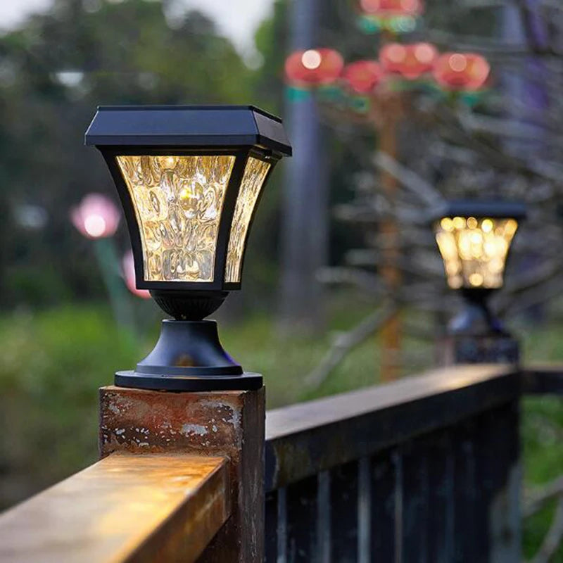Wasserdichte LED-Solarleuchte für Garten und Außenbereich