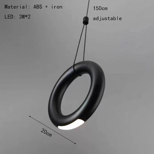 Art-déco-Pendelleuchte mit verstellbarem Ring 4.000 K - vue 10 sur 10