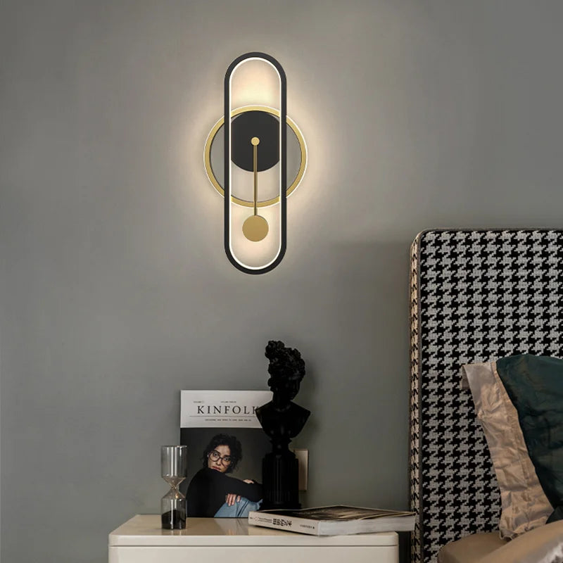 applique murale led ronde moderne décorative pour intérieur - vue 3 sur 10