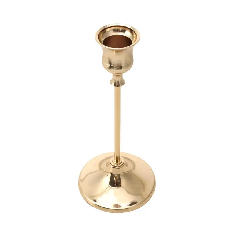 kit de bougeoirs en laiton doré pour décorations festives - vue 26 sur 26