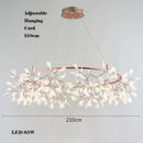 lustre créatif en acier inoxydable et acrylique pour décoration intérieure