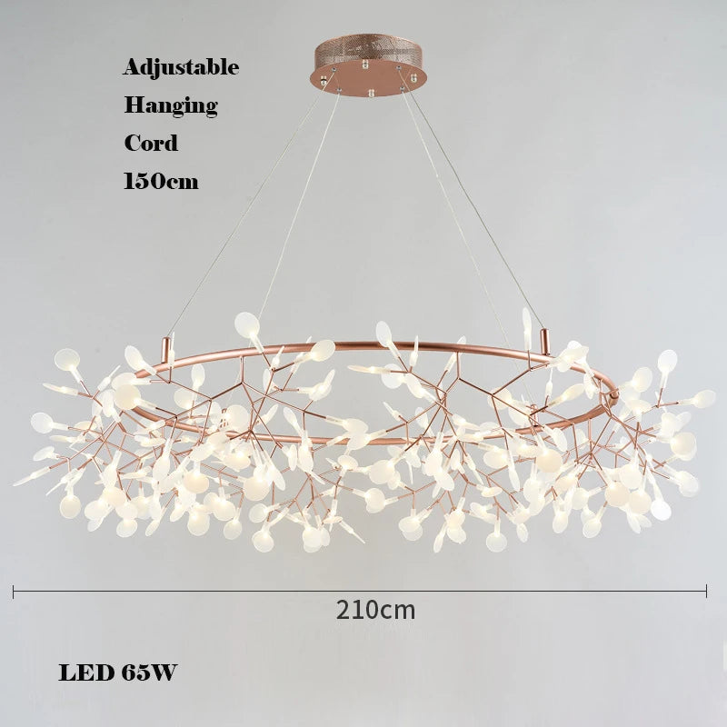 lustre créatif en acier inoxydable et acrylique pour décoration intérieure - vue 13 sur 18