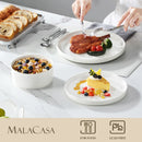 Service de table porcelaine assiettes bols bord relevé