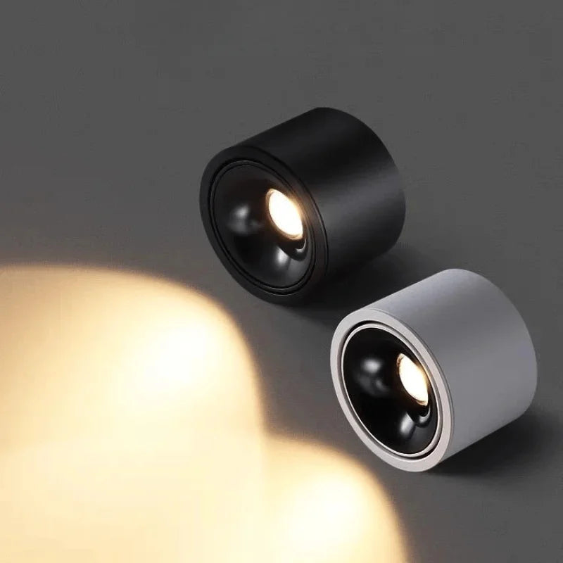 plafonnier led rond monté en surface à intensité variable - vue 4 sur 9