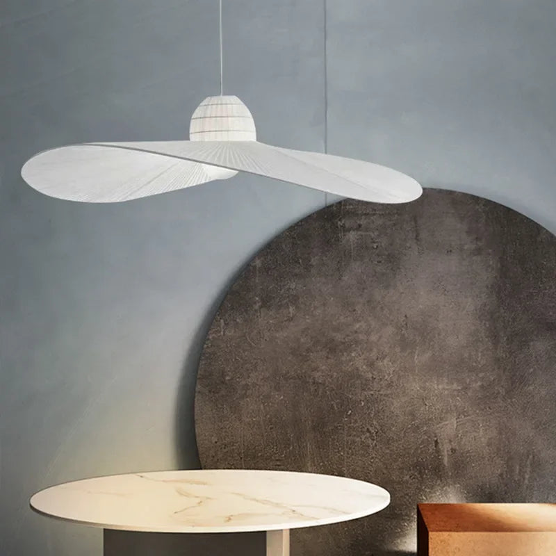 suspension en tissu design pour intérieur moderne éclairage LED - vue 5 sur 8
