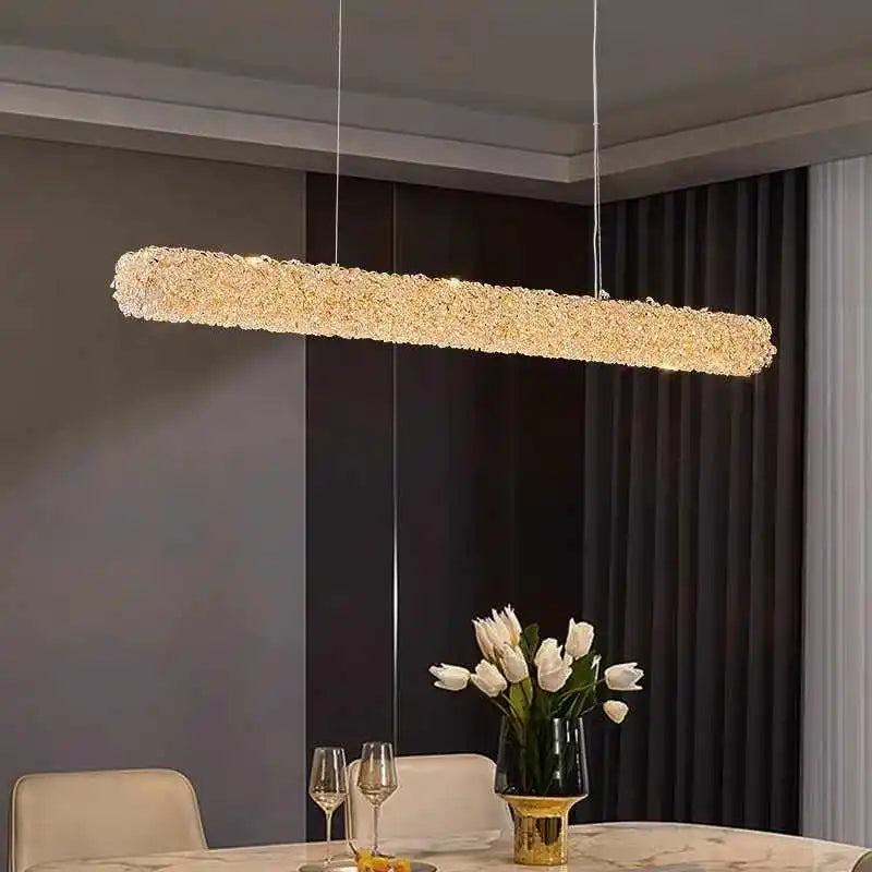 lustre en cristal k9 design élégant pour éclairage moderne - vue 3 sur 13