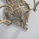 applique murale double tête en fer antique rétro américain