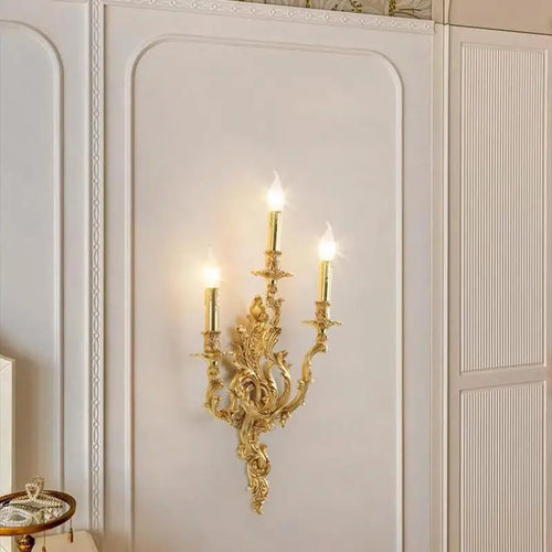Vintage-Wandleuchte aus Kupfer mit elegantem LED-Licht - vue 2 sur 8