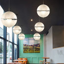 Suspension Italien Designer Lune LED pour Escalier Salon Chevet Bar En Fiber De Verre Décor À La Maison Éclairage