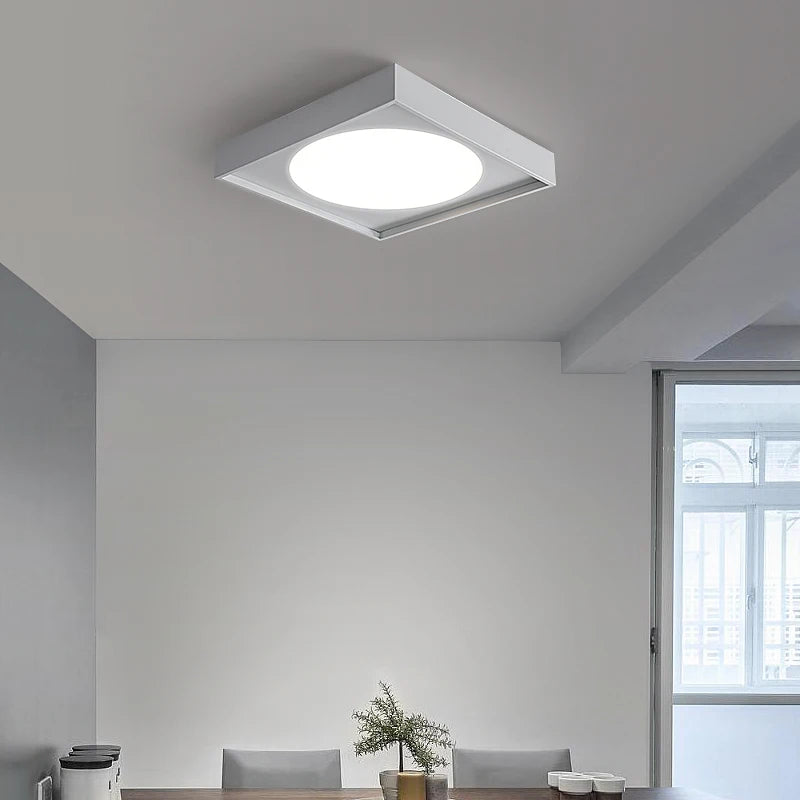 Moderne minimalistische LED-Deckenleuchte für die Wohnraumbeleuchtung - vue 3 sur 8