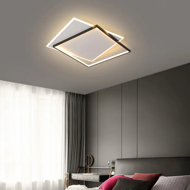 LED-Deckenleuchte nordisch dimmbar schlichtes Design - vue 6 sur 9
