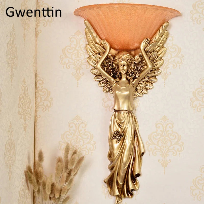 Wandleuchte Angel Retro Dekorative Lampe für modernes Interieur - vue 6 sur 6