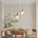 lampe suspendue nordique en bois massif pour intérieur décoratif