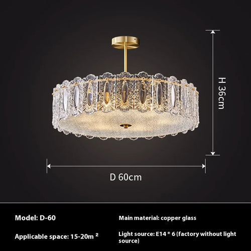 plafonnier moderne en cuivre et verre design créatif pour intérieur élégant