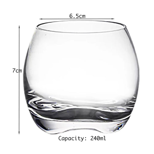 Verres a whisky rond design epais resistants cocktails