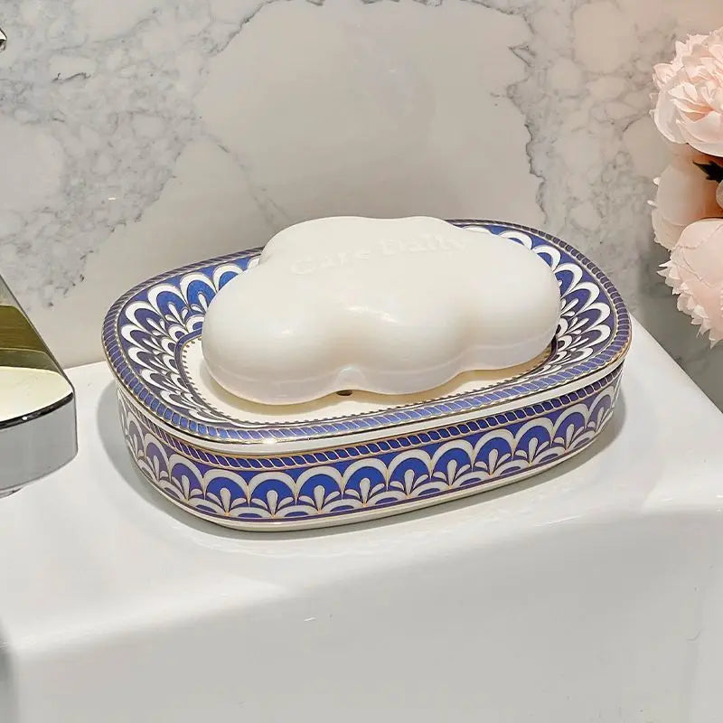 boîte à savon luxe en céramique pour salle de bain