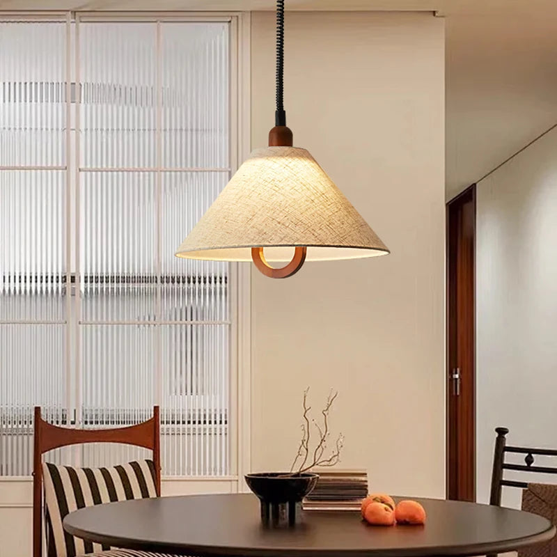 Retro Kronleuchter aus Hanfseil, minimalistisch für mittelalterliches Interieur - vue 5 sur 7