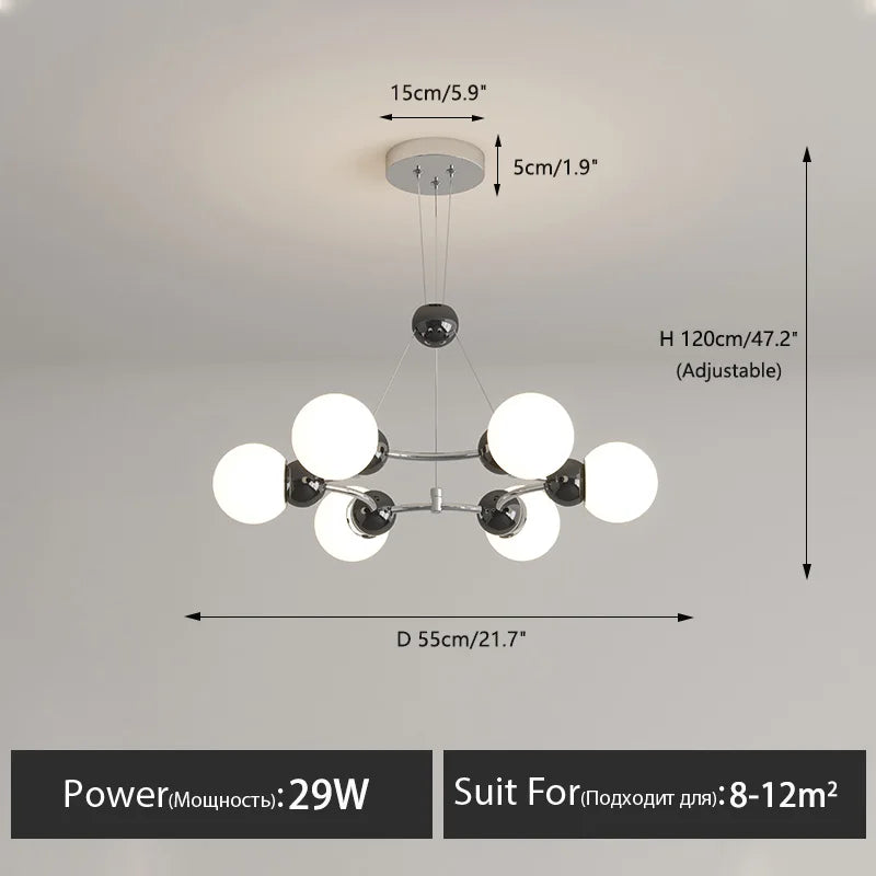 Moderne LED-Pendelleuchte für elegante Innendekoration - vue 13 sur 22