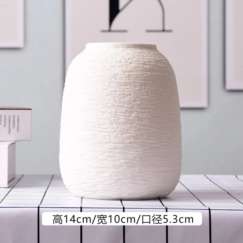 vase en céramique décoratif pour fleurs sèches intérieur maison - vue 9 sur 10