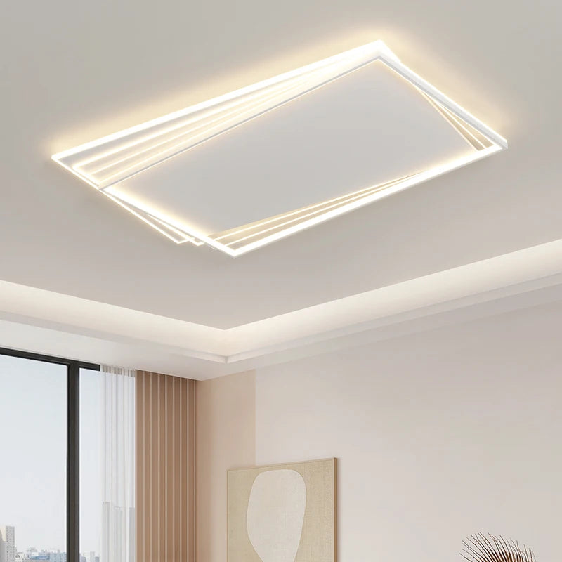Nordique plafond moderne à LEDs décorations d'éclairage lustres à la maison salon salle à manger cuisine Restaurant créatif rond décor lampes