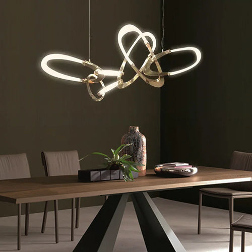 lustre en acier inoxydable galvanisé design irrégulier