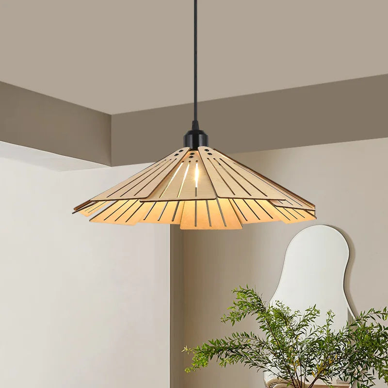 LED-Pendelleuchte Holz Wabi-Sabi-Stil Innen DIY 2022 - vue 6 sur 14