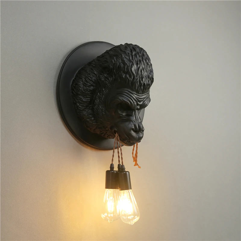 applique murale moderne en résine style art déco vintage lumineux - vue 3 sur 10