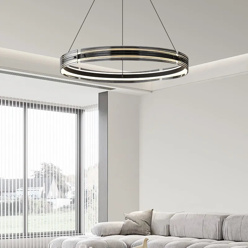 lustre créatif en verre pour un éclairage personnalisé moderne - vue 4 sur 8