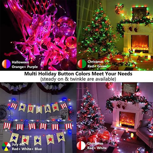 guirlande lumineuse usb noël rgbic télécommande musique étanche