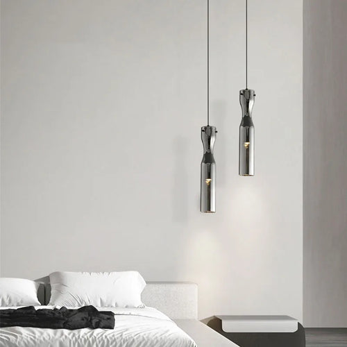 suspension moderne à led en verre pour intérieur réglable - vue 3 sur 7