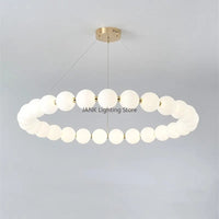 lustre led créatif nordique en forme de haricots magiques double couche
