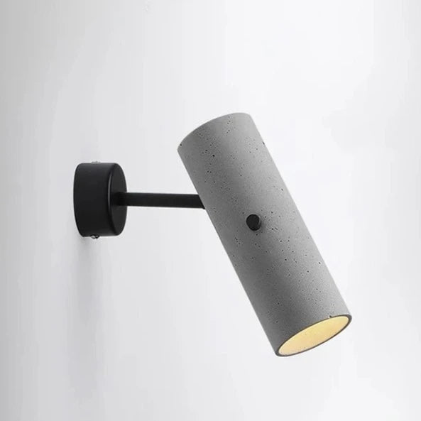 Applique murale led en ciment style industriel projecteur rotatif créatif