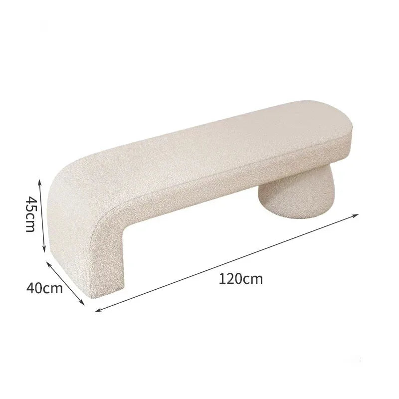 tabouret à langer nordique pour chambre et salon - vue 15 sur 27